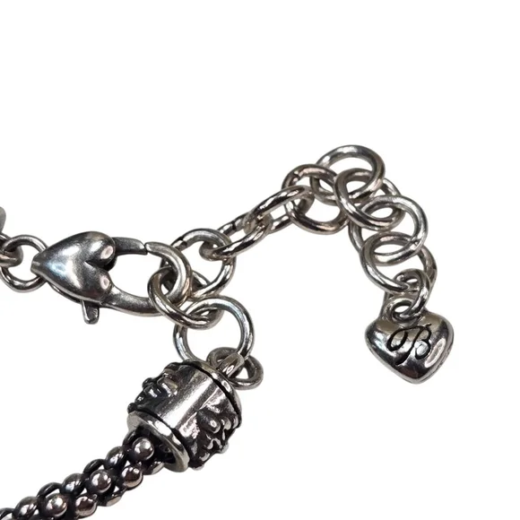 Brighton Necklace Silver Tone & Gold Tone Classic Ferrara Charm Chunky Chain - Picture 4 of 8